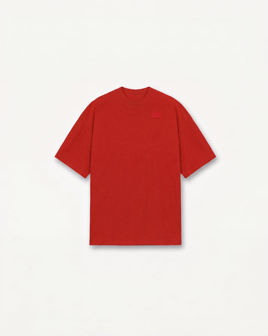 Oversized Signature - Red